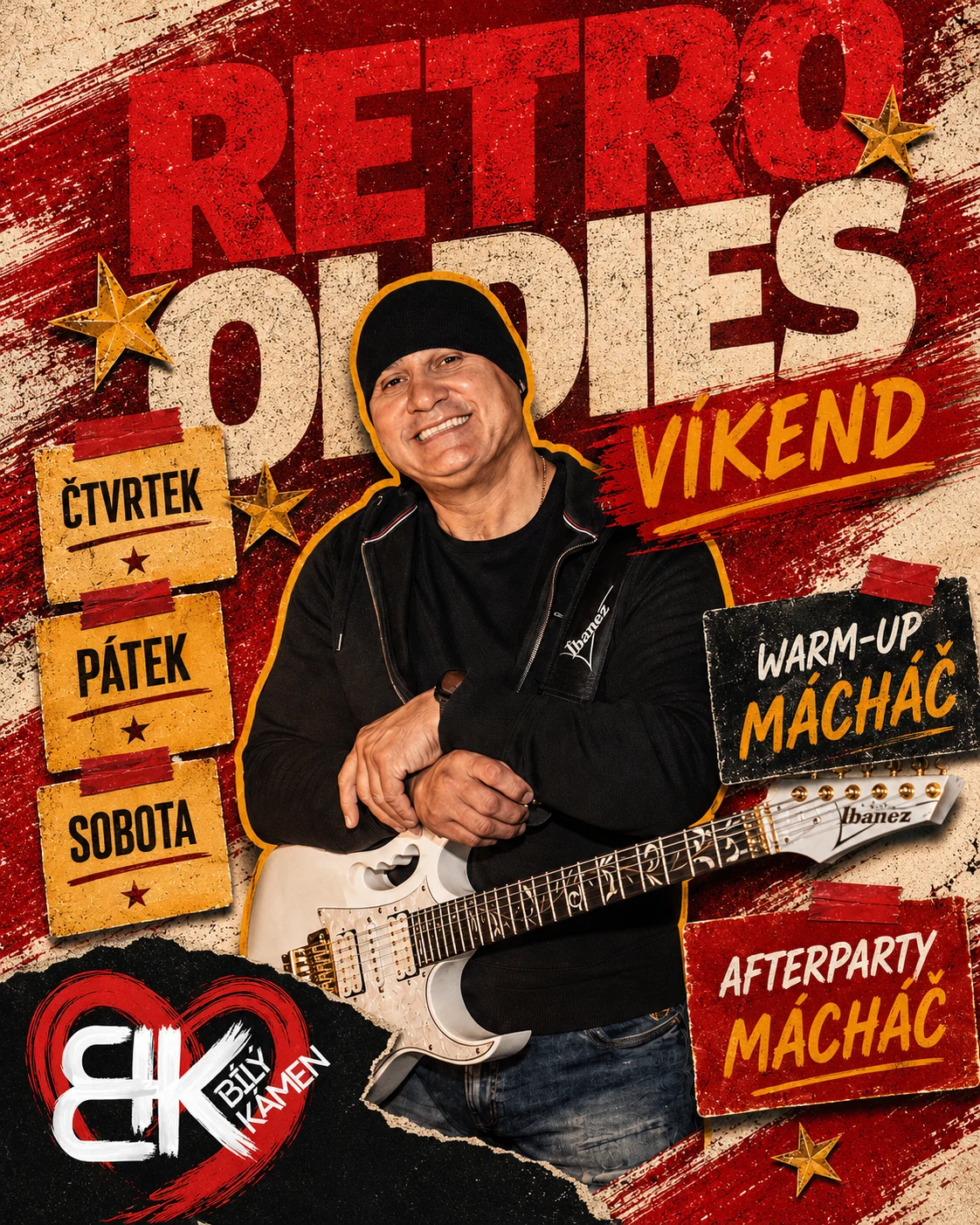 Plakát Golem — Retro Oldies víkend v pátek 14. 8. 2026 na Bílém Kameni